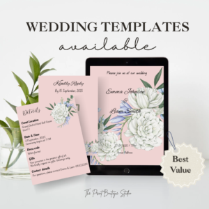 Complete Floral Invitation Set