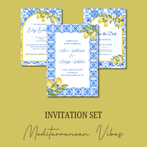 Mediterranean Theme Invitation Set